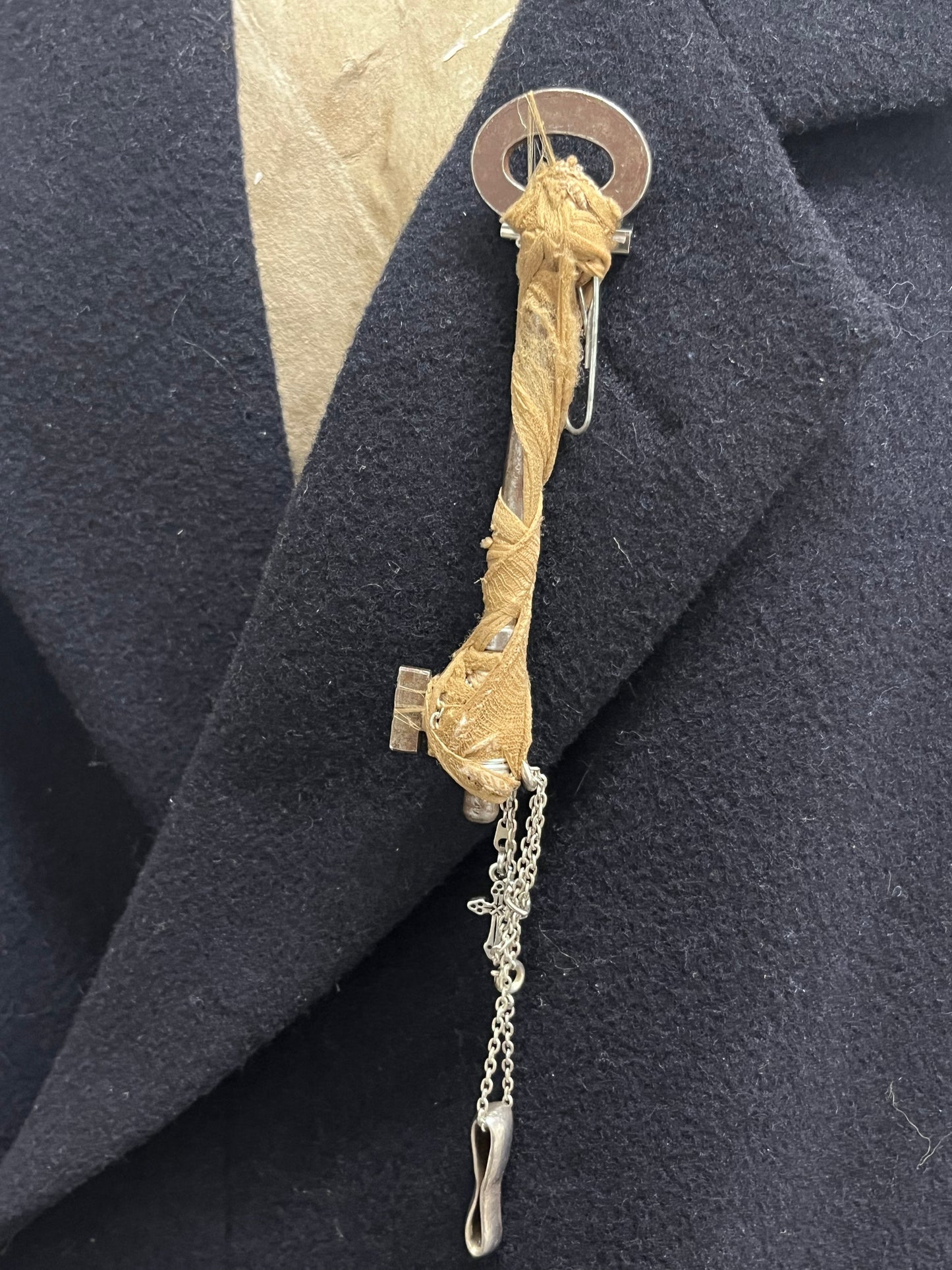 Softened Lock Brooch