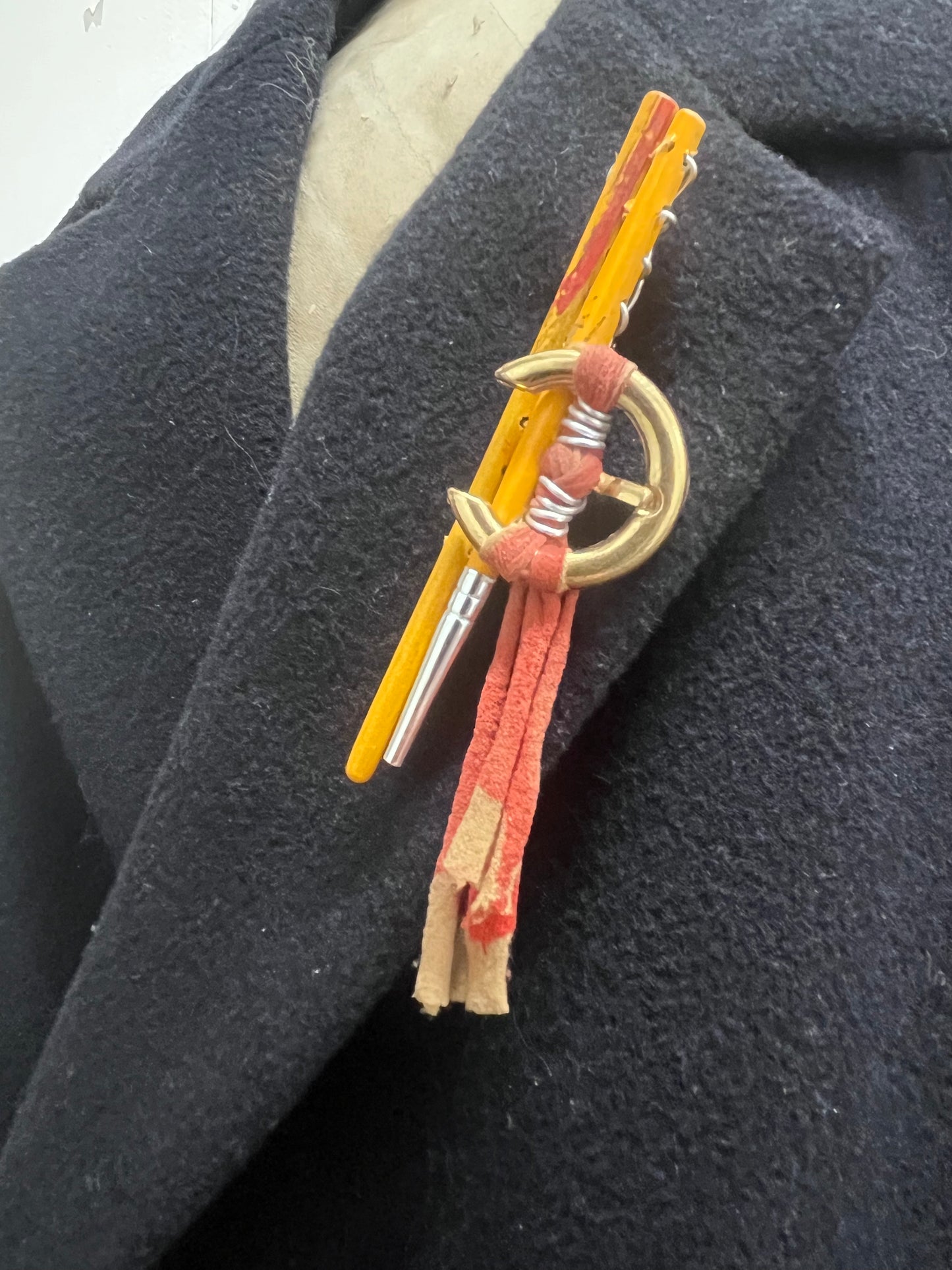 Buckle Brooch Double Combination