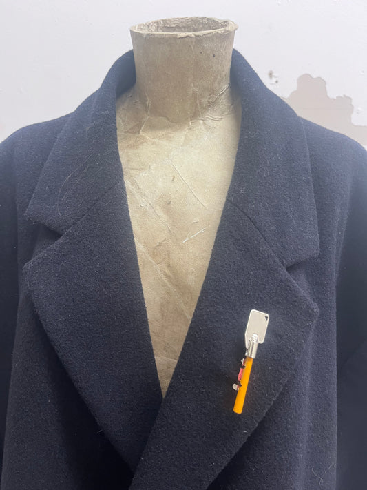 Drawer Lock Up Brooch Pair