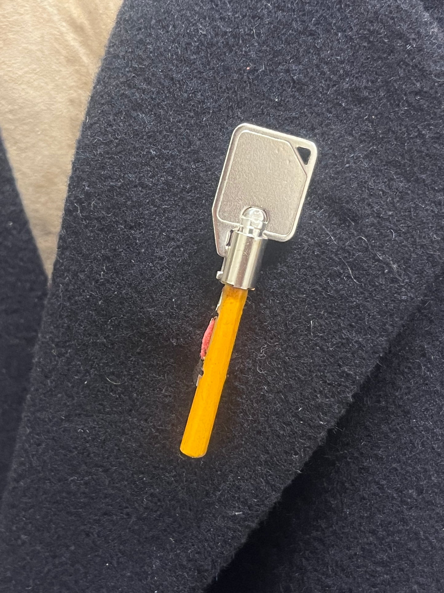 Drawer Lock Up Brooch Pair