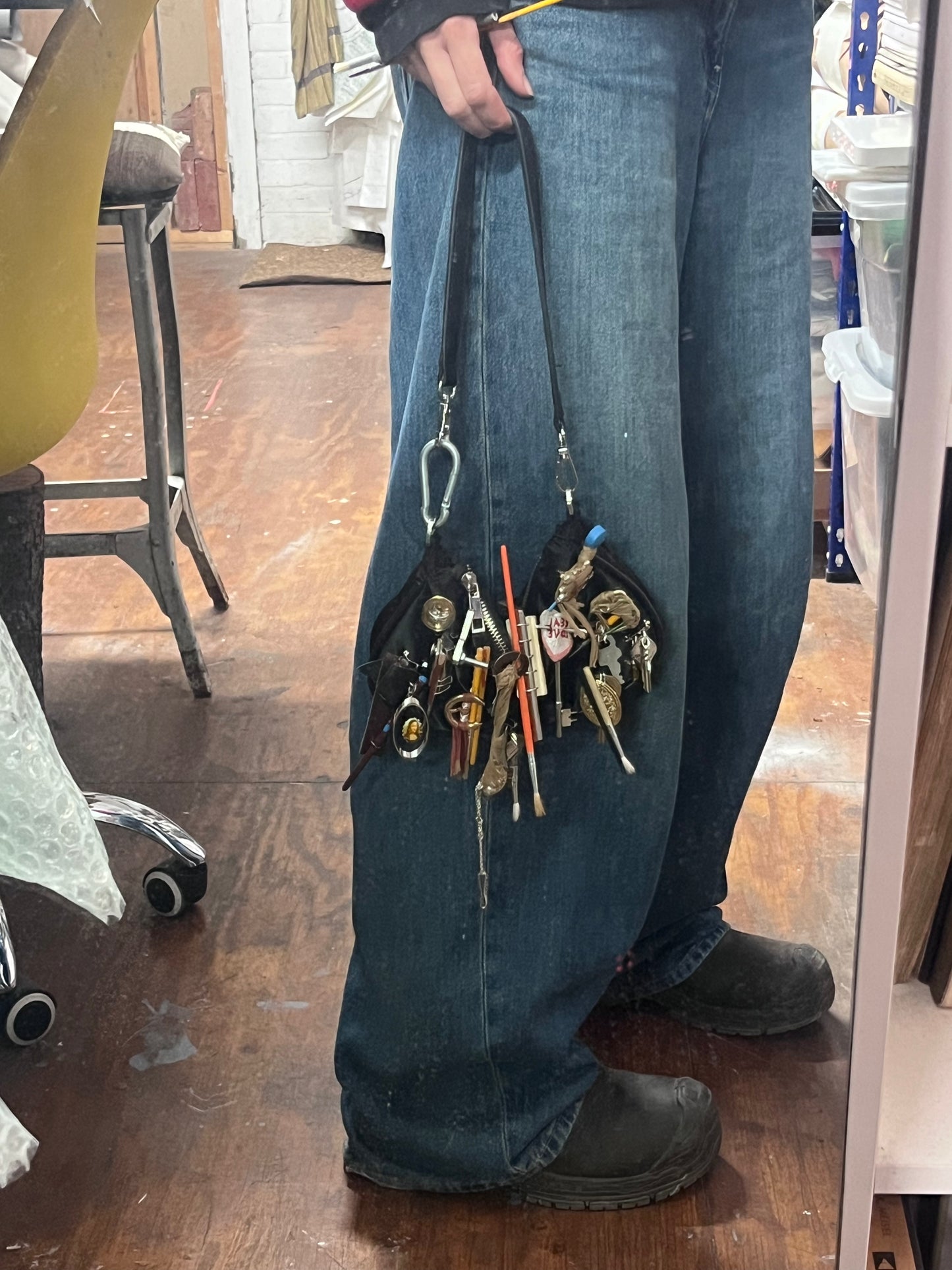 Buckle Key Double Brooch Combination