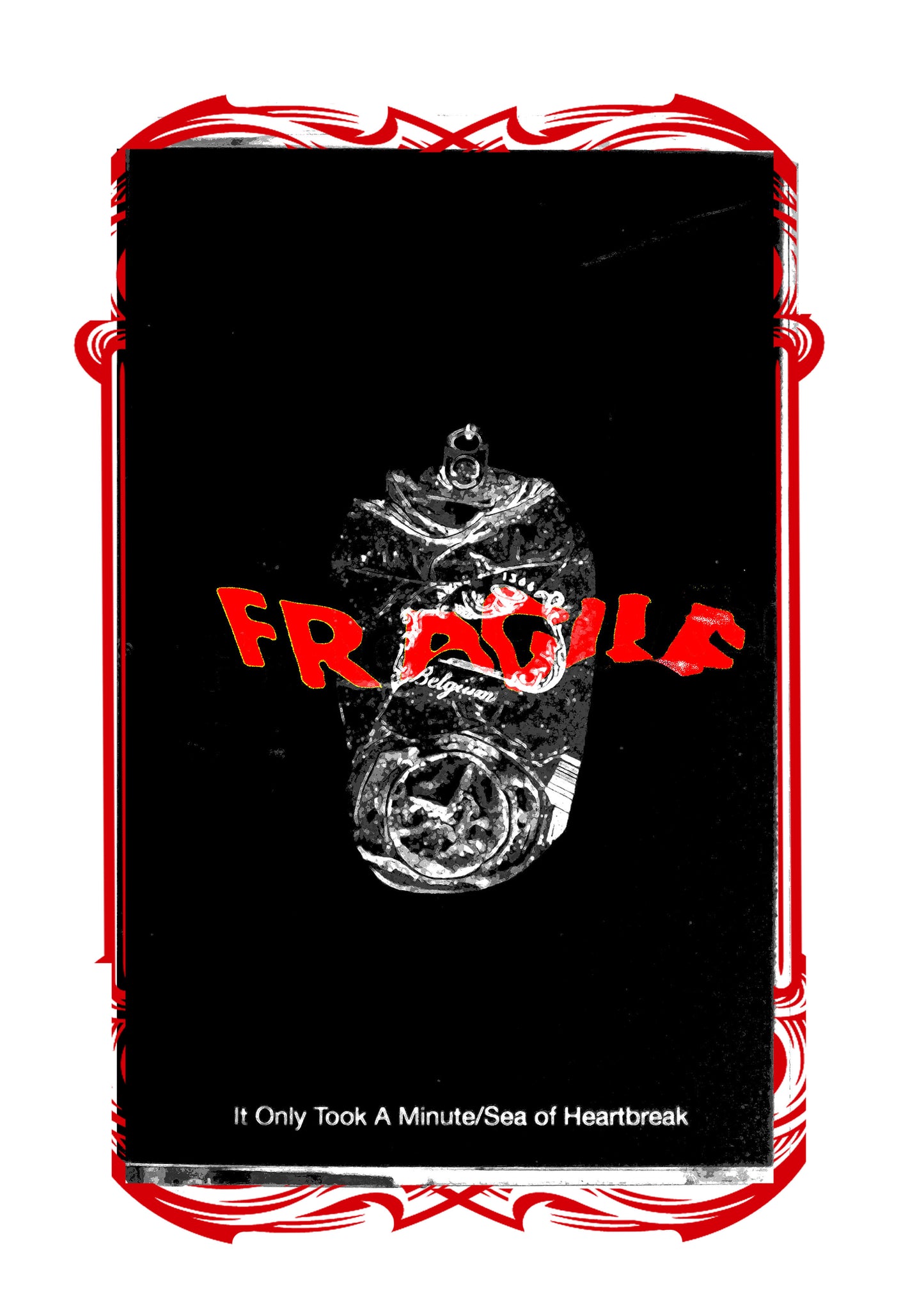 FRAGILE Rage Invert Collage Print