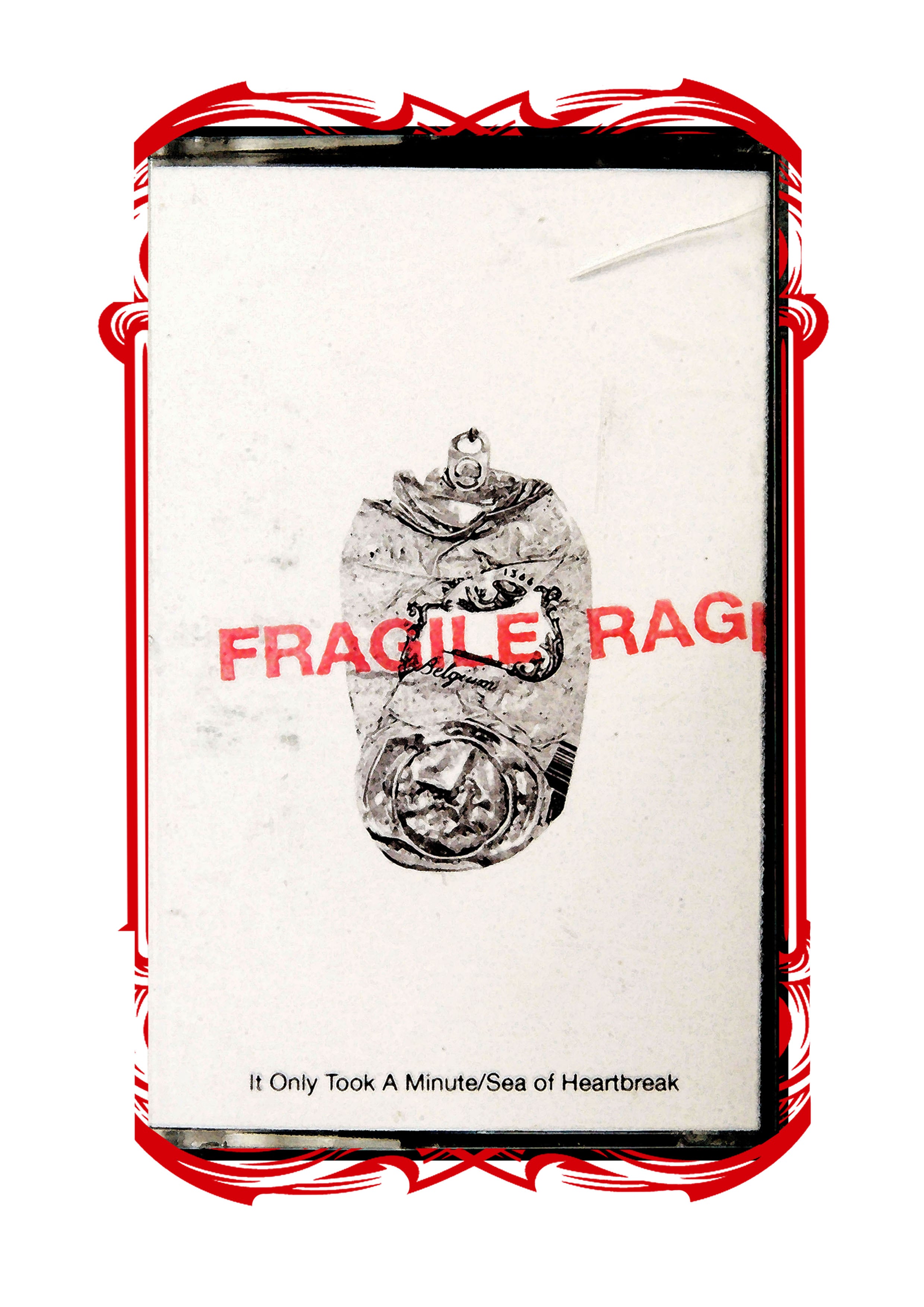 Fragile RAGE Original Collage Print (Red) – Katy Mason